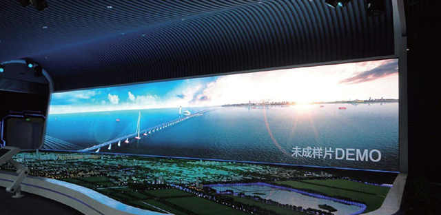 江蘇南通國際城市館展館P5室內(nèi)全彩LED顯示屏由上海智彩科技設計、安裝